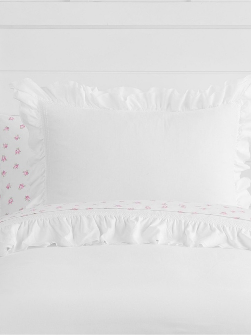 NWT Pottery Barn Kids Sadie White 100% Organic Cotton Ruffle Twin Duvet